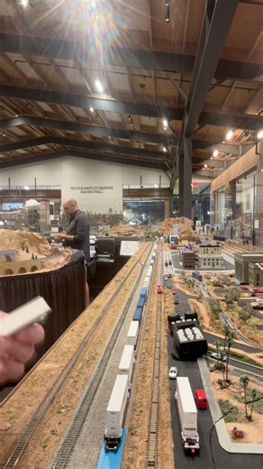 Timelapse of me putting my full container train. #nscalemodeltrains #trains #trainlayout #railroad #modeltrains #fblifestyle #oscaletrains #locomotive #freighttrain | Arizona N Scaler