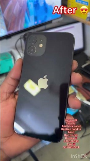 i phone 12 display and back panel replace hand to hand 😱😱