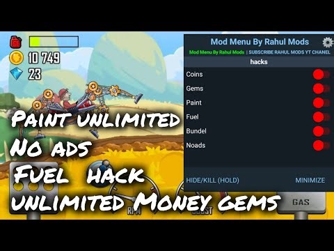 HILCLIMB LATEST MOD MENU || HILLCLIMB MOD MENU V.1.62.1 || Download link in comment box