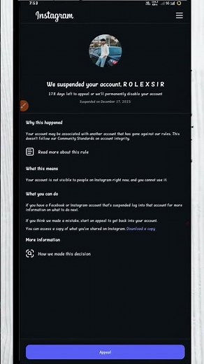 Instagram Suspended account Problem || 7 Easy Steps to Recover Your Instagram Account