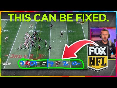 How NFL on FOX can FIX "minimalist" graphics