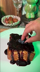 🇬🇧French Toast with Blueberry Coulis🇫🇷Pain perdu coulis de myrtilles