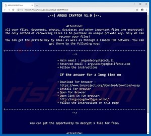 ARGUS Ransomware