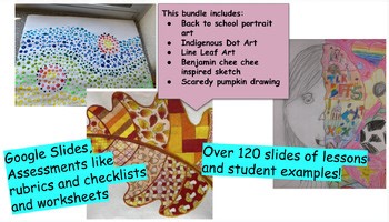 5 Art lessons | Back to School and Fall Themed