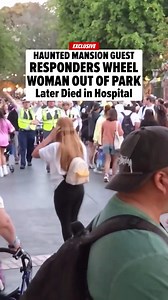 6.8M views · 14K reactions | Disneyland Haunted Mansion patient seen being wheeled out from the ride just moments before their tragic passing. ️ Full story available  in comments : Courtesy of Aaron Childs | TMZ | Facebook