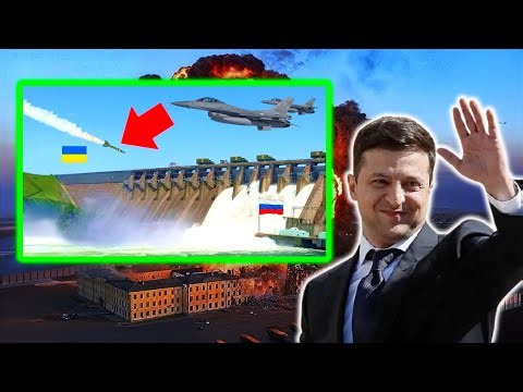 RUSSIAN Dam DISASTER 5 Minutes After Ukrainian Jet STRIKE