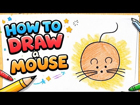 Draw This Adorable Mouse in 1 Minute! 😍