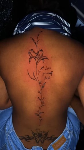 Spine tattoo design 😍😍🥰❤️