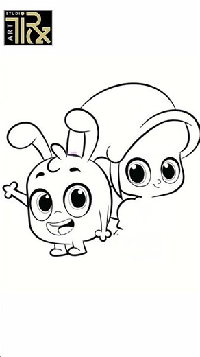 DA 522c how to draw morphle and mila (My Magic Pet Morphle) (christmas special)