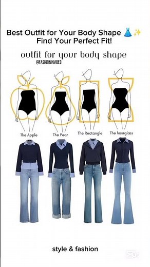 Best Outfit for Your Body Shape 👗✨ | Find Your Perfect Fit! #OOTD #StyleGuide #FashionTips