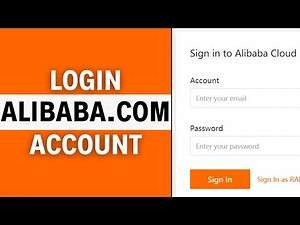 How To Login To Alibaba Account (2023)