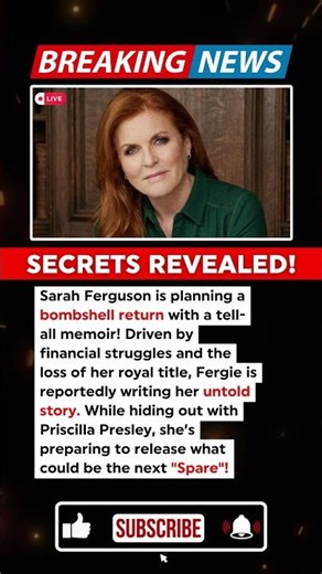 BREAKING: Sarah Ferguson Plans Bombshell Return as New Details Emerge!