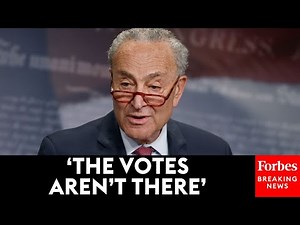 JUST IN: Chuck Schumer Leads A Press Briefing After Senate Fails To Pass Continuing Resolution