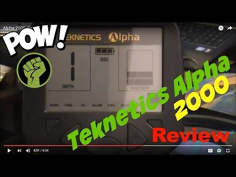 Teknetics Alpha 2000 detector review