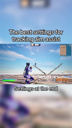 The best settings for tracking aim assist |#fortnite #fortniteclips #fortnitepro #فورتنايت #aim