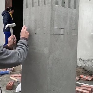 1M views · 8.5K reactions | Creative Concrete Porch Column Construction Skills From Extremely Beautiful Cement And Sand Brick Bagian 1 | Wisnu art | Facebook