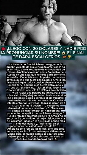 🔴 Era un simple albañil y nadie creía en él...😭 La increíble historia real de Arnold Schwarzenegger.