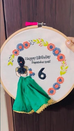 How to make DIY Hoop Art Using Embroidery Hoop #howtomake #artandcraft #handmadeaccessories