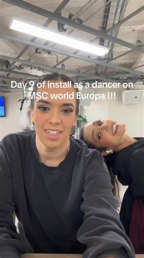 Day 9 of install and we’re going strong babies !!! #cruiseshipdancer #crewlife #dancer #install