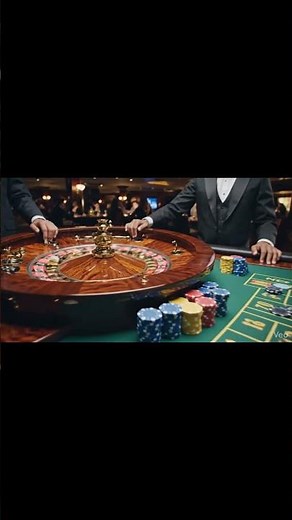 Place your bets! Luxury casino roulette wheel spin. Will you win big? 💰 #Gambling #CasinoLife