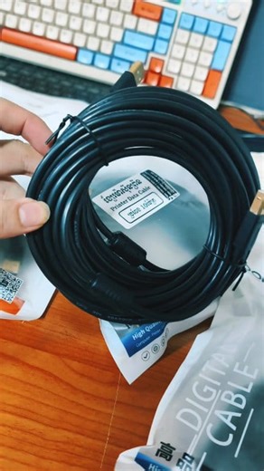 ខ្សែរម៉ាសុីនព្រីនប្រវែង 10ម៉ែត្រ ស្រួលព្រីនឆ្ងាយៗពីកុំព្យូទ័រ | ស្ទីកគ័រម៉ាសុីនព្រីន A3 A4