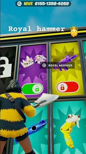 How to unlock the royal hammer in 1v1 with every gun