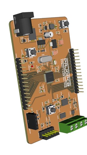 STM32 CAN Bus PCB Design no solermask #electronicsdesign #pcbdesign #pcbdesigner #kicad #altium