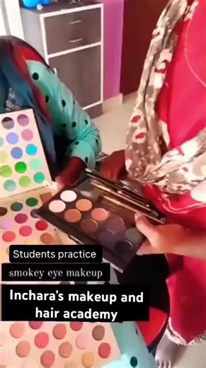 Smokey Eye Tutorial by Students 😍 | Davanagere Academy
