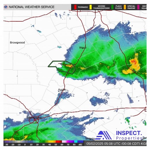 SEVERE HAIL ALERT NWS, NOAA, and IP Report: 1.25 inch – Copperas Cove, Coryell, TX – 3:38 PM CDT 1.5 inch – Lampasas, Burnet, TX – 9:33 PM CDT 1.25 inch – Hereford, Deaf Smith, TX – 9:26 PM CDT Get Weather Reports, Roof Measurements, and Damage Assessments here: https://go.inspect.properties/texas -hail-may02 Reference: https://www.spc.noaa.gov/climo/reports/today.html | Inspect.Properties