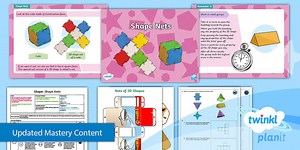 PlanIt Maths Year 3 Properties of Shapes Lesson Pack 10: Shape Nets