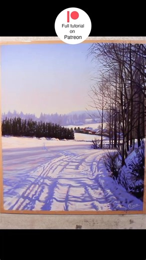 1.2K views · 62 reactions | Sharing my recent snow scene. Would you like to learn how to paint this winter landscape? Full tutorial on my Patreon channel. #snow #softpastel #realism #artistonpatreon #artistonyoutube | Emma Colbert Art | Facebook