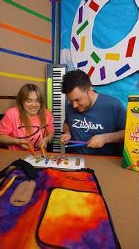 #ad Sponsored by Crayola & @ZildjianCompany We turned our box fort into a Drum Emotion Lab 🥁
