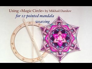 12-pointed mandala weaving tutorial.