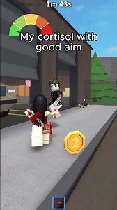 My cortisol with bad aim vs my cortisol with good aim #roblox #cortisol #mm2 #mm2roblox