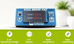 Raspberry Pi Pico Sense HAT monitors temp, air-quality, humidity and more