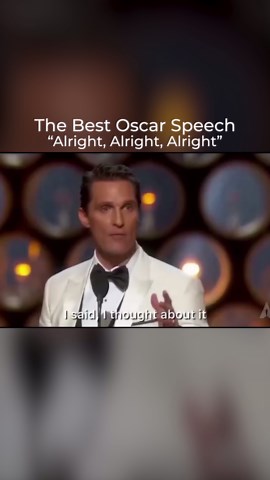 Matthew McConaughey's Oscar speech is the most honest award moment ever