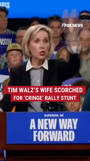 'WORSE THAN HILLARY': Tim Walz's wife thrills crowd, but elicits cringes with anti-Trump hand gesture. The critiques pouring in on the viral rally moment the Harris campaign might want to "turn the page." | Fox News