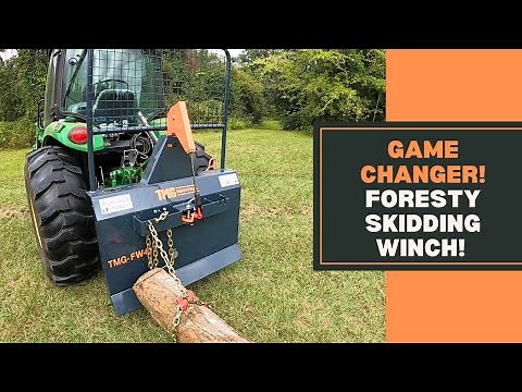 Forestry skidding winch is a GAME CHANGER! TMG Industrial FW40T