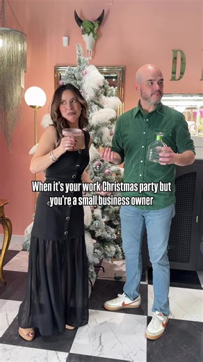 When you own a small business, the Christmas party is just… us. 💃🕺🥂 Merry Christmas from our tiny but mighty team! Thank you for supporting our small business and for trusting us with your biggest moments. We’re so grateful to be part of your celebrations and milestones! 🎄✨ #merrychristmas #smallbusinessowner #couplebusiness #couplehumor #drippingsprings