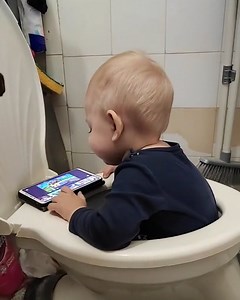 7.1K views · 50 reactions | Kid loves sitting in the toilet for a reason! 藍 | Make-Up & Hair Tutorials | Facebook