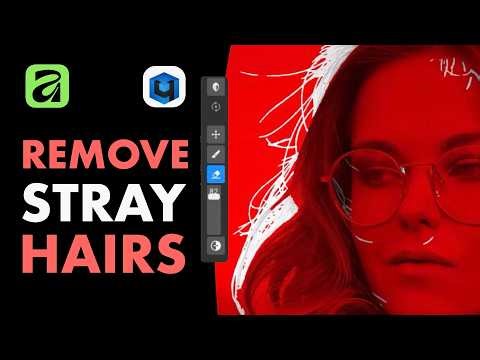 Remove Stray Hairs FAST: Affinity 3 + Retouch4me AI