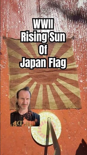 WWII Relic: Tracing the Journey of a Rising Sun Flag #ww2 #militaria #japan #flag #flags #history