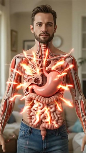 What Fried Chicken Does Inside Your Body | 3D Digestion #shorts #shortvideo #afect t #healthtips