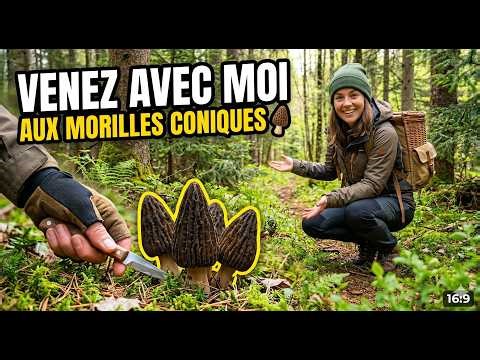 Découvrez mon coin à morilles coniques #morilles #morilleconique #mushroom