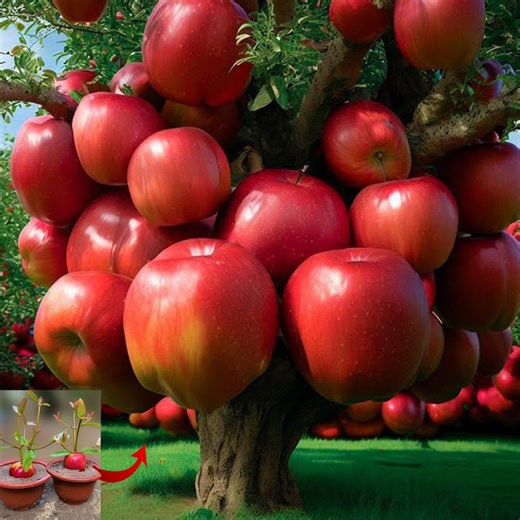 127K views · 1.4K reactions | how to grow apple tree to make delicious and very easy to grow at home | Farm Tree | Facebook