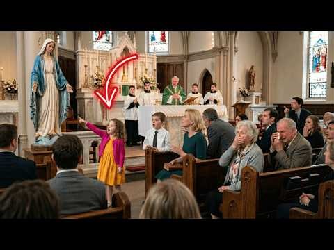 A 4-Year-Old Girl Pointed at the Virgin Mary and Said One Word... The Entire Church Went Silent