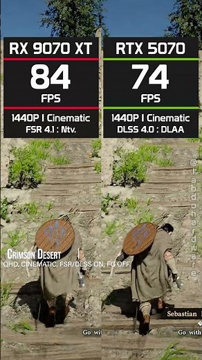 RTX 5070 vs RX 9070 XT: Who Wins in Crimson Desert? #crimsondesert #gpu