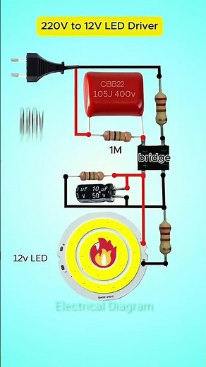 how to ON a 220v led from 12v driver