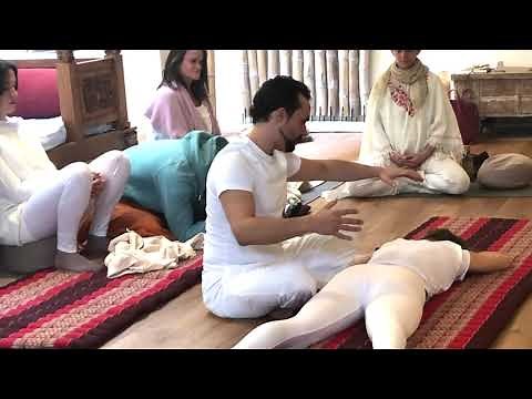 Energetic bodywork demonstration
