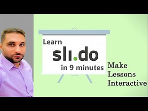 Slido tutorial for interactive online lessons - شرح